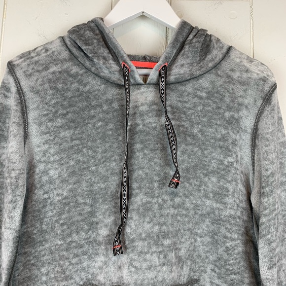 Billabong Hoodie Sweatshirt Small Gray Burnout - Picture 5 of 5